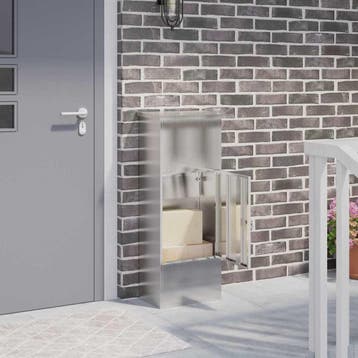 vidaXL Pakket Inwerpkoker Zilver 44,5 x 29 x 110,5 cm, Verzenden