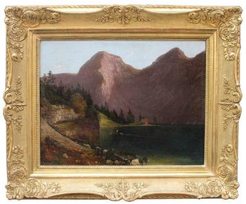 Franz Steinfeld (1787-1868) - View of a lake in the Austrian