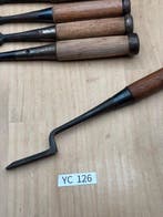 Set van Japanse timmermansbeitels (Nomi) YC126, inclusief