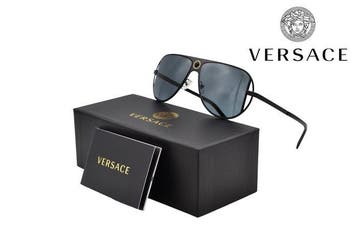 Versace - VE2212 - Made in Italy - Black & Gold Metal Design