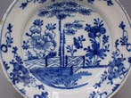 Delft, Plateelbakkerij - Schotel - Aardewerk - Chinoiserie