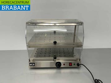 HCB acier inoxydable Vitrine chaude 4 volets 50 cm 230V, Verzenden