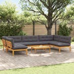 vidaXL 6 Stuk Tuinpallet Sofa Eenheden Massief Acacia Hout, Verzenden, Nieuw