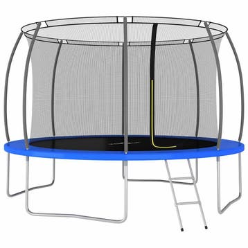 vidaXL Trampolineset rond 150 kg 366x80 cm, Verzenden