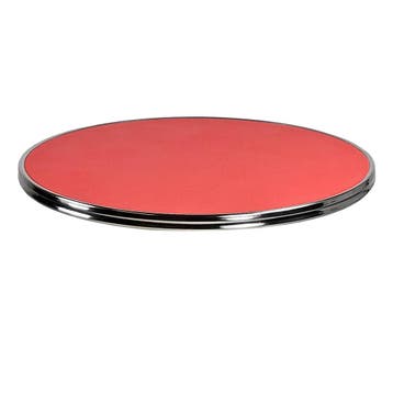 Tafelblad | SILVER | Rood | In-/Outdoor | Ø600x30(h)mm, Verzenden, Nieuw in verpakking