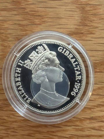 Gibraltar. 14 Ecus 1996 175. Todestag von Napoleon Bonaparte