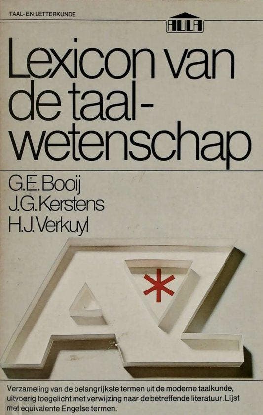 Lexicon van de taalwetenschappen - Booij, Livres, Livres Autre, Envoi