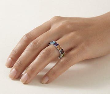 Sans prix de réserve - Bague déternité Argent - 7.20ct. tw.