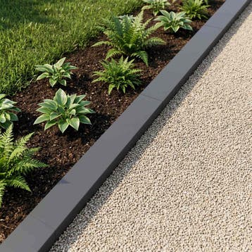 vidaXL Afdekprofiel voor tuinranden 20 st 100 x 10 x 5 cm, Verzenden, Nieuw