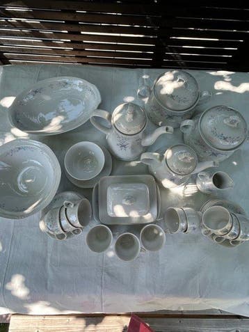 Mitterteich Bavaria - Eetservies voor 6 - Porselein, Antiek en Kunst