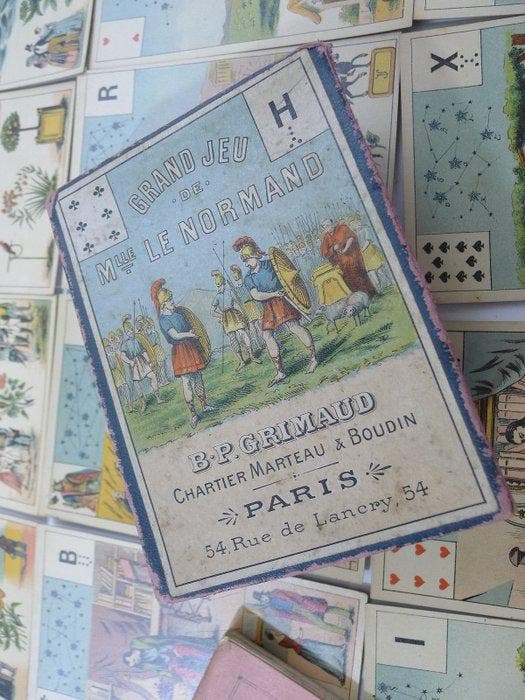 Grand Jeu de Mlle Lenormand – B.P. Grimaud – fin XIXe /, Antiek en Kunst, Antiek | Boeken en Manuscripten