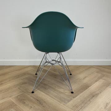 Vitra  Eames DAR design kuipstoel, turquoise groen - chroom, Maison & Meubles