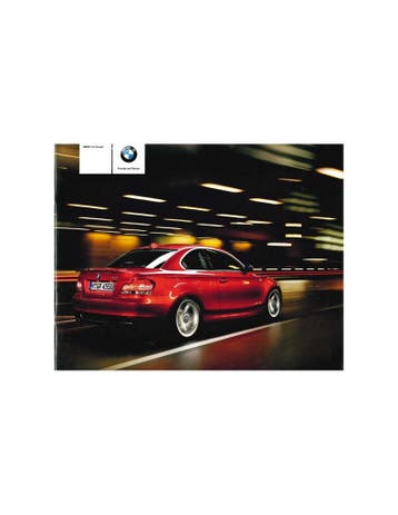 2008 BMW 1 SERIE COUPÉ BROCHURE DUITS