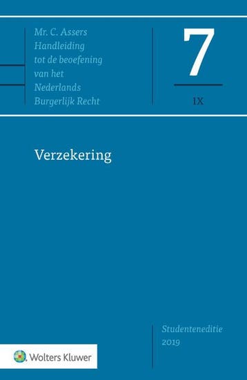 Verzekering / 2019 / Asser-serie / 7-IX 9789013154771, Boeken, Verzenden, Gelezen, Prof. Mr. N. van Tiggele-van der Velde