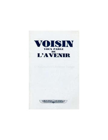 1936 VOISIN PROGRAMMA BROCHURE FRANS