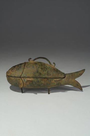 Une sculpture en bronze - Bénin - Nigeria, Antiek en Kunst