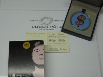 Frankreich 10 Euro 2011 Andy Warhol zilver mit Farbapplik..., Verzenden, België
