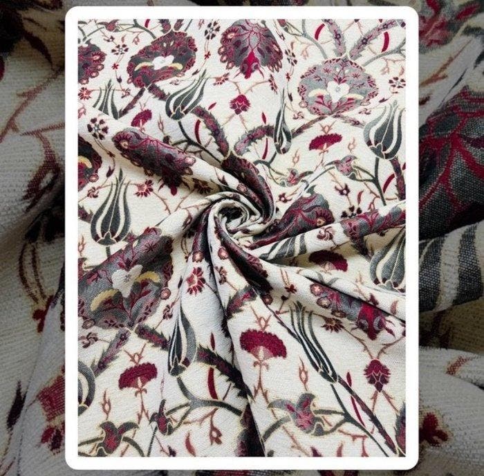 Meubelstof - 1200 cm - 140 cm, Antiek en Kunst, Antiek | Tapijten, Tafelkleden en Textiel