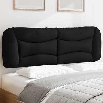 vidaXL Hoofdbordkussen Hvar 160 cm stof zwart, Verzenden