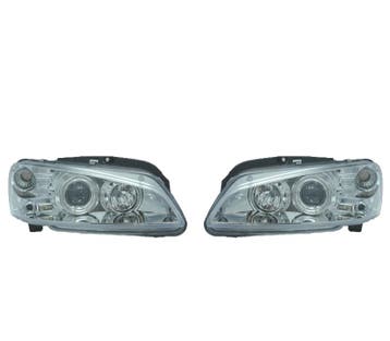 PHARES PEUGEOT 106 96-05 ANGEL EYES FOND CHROME, Auto-onderdelen, Verlichting, Verzenden, Nieuw