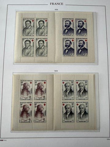 Frankrijk - Collectie Croix Rouge 1958/2003 compleet in