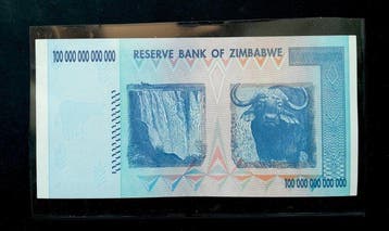 Zimbabwe. - 100 Trillion Dollars 2008 - Pick 91 (Zonder, Postzegels en Munten