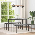 vidaXL Eettafels 110 x 100 x 75 cm METAAL, Huis en Inrichting, Tafels | Eettafels, Verzenden, Nieuw