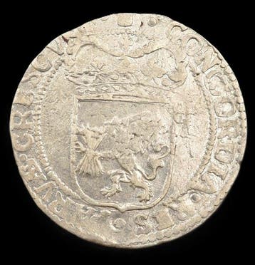 Nederland, Holland. Zilveren Dukaat 1661 over 1660
