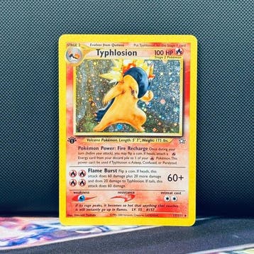 Pokémon Card - TYPHLOSION HOLO 17 1ST EDITION - Pokémon