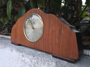 Pendule - Art Deco Hout - 1930-1940, Antiek en Kunst