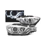 PHARES POUR BMW F30 F31 11-15 ANGEL EYES LED CHROMÉ, Verzenden