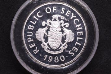 Seychelles. 50 Rupees 1980 - Prata Proof - Ano Internacional