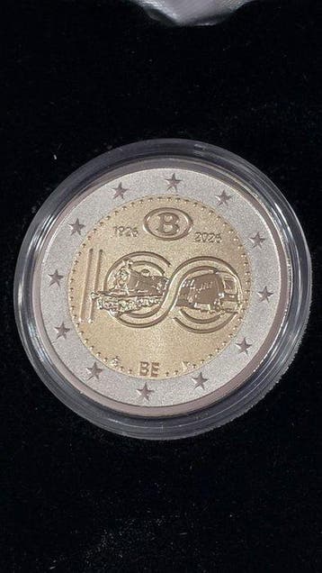 België. 2 Euro 2026 SNCB - NMBS Reverse Proof (Zonder