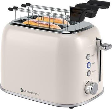 2dekans | KitchenBrothers Broodrooster met Tostiklemmen -, Ophalen of Verzenden