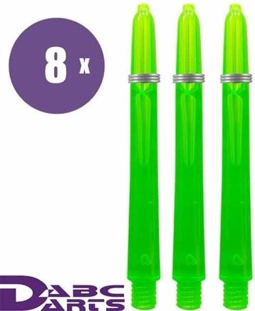 ABC Darts – Edgeglow Groen - 8 sets (Dart Shafts), Sport en Fitness, Darts, Ophalen of Verzenden, Nieuw, Shafts