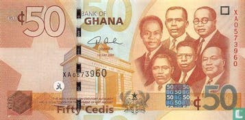 Ghana 50 Cedis  - 2012, Timbres & Monnaies, Billets de banque | Afrique, Verzenden, Los biljet
