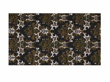 Haarband Multifunctioneel 45x25cm - Retro Patroon - Bruin, Nieuw