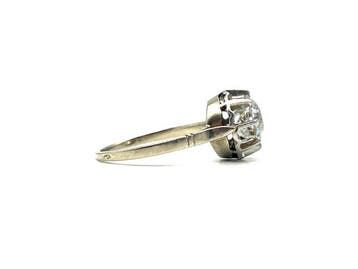 Ring - 18 karaat Witgoud, Platina - 1.50ct. tw. Diamant, Nieuw
