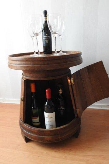 Bijzettafel - Eik - bar, cabinet