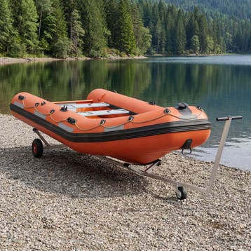 vidaXL Verstelbare boottrailers met luchtbanden 200 kg Load, Watersport en Boten, Bootonderdelen, Verzenden, Nieuw