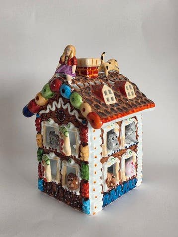 Kerstdecoratie Villeroy & Boch - Kersthuis theelicht -, Nieuw