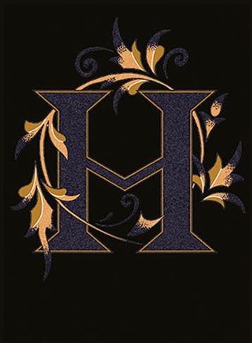 VERSACE ALFABET - Letter H (Nero/Oro) / Vloertegel en, Ophalen of Verzenden
