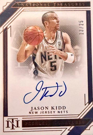2020/21 Panini National Treasures Jason Kidd 13/25, Nieuw