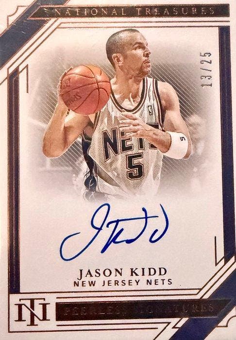 2020/21 Panini National Treasures Jason Kidd 13/25, Verzamelen, Stickers