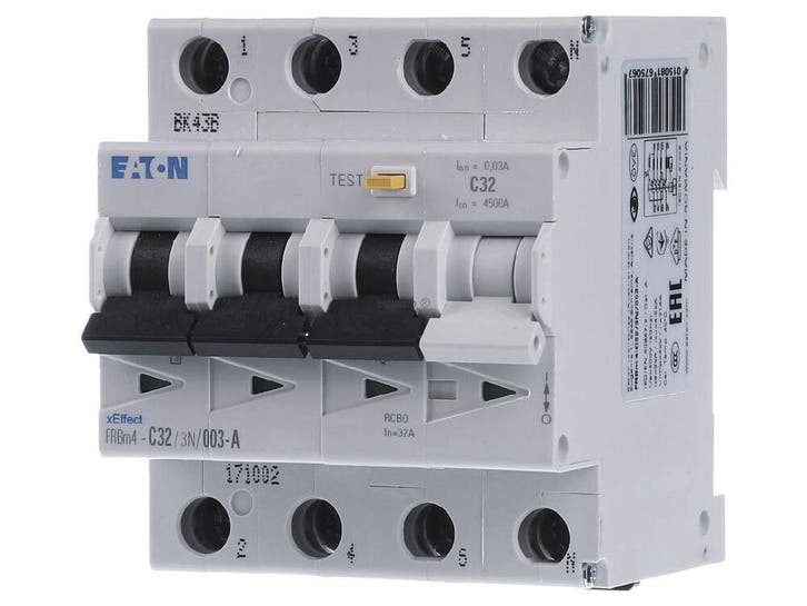 EATON INDUSTRIES Disjoncteur différentiel - 171002, Bricolage & Construction, Électricité & Câbles, Envoi
