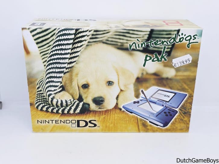 Nintendo DS - Console - Blue - Nintendogs Pak, Games en Spelcomputers, Spelcomputers | Nintendo DS, Gebruikt, Verzenden