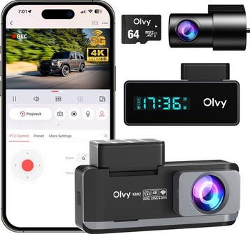Dual Dashcam - Voor Auto - Camera Voor en Achter - 4K - Full, Verzenden, Nieuw