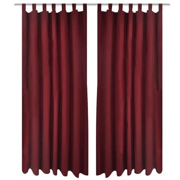 vidaXL Micro-Satijnen Gordijnen met Ringen 140 x 175 cm 2, Huis en Inrichting, Verzenden, Nieuw