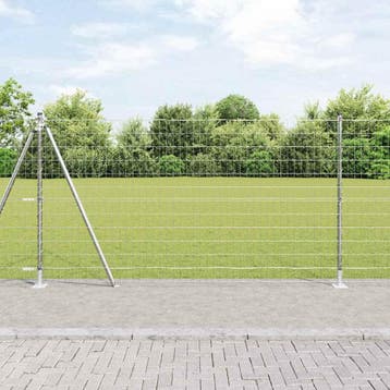 vidaXL Buiten Euro Hek met Beton Basis 10 x 1,2 m, Verzenden, Nieuw