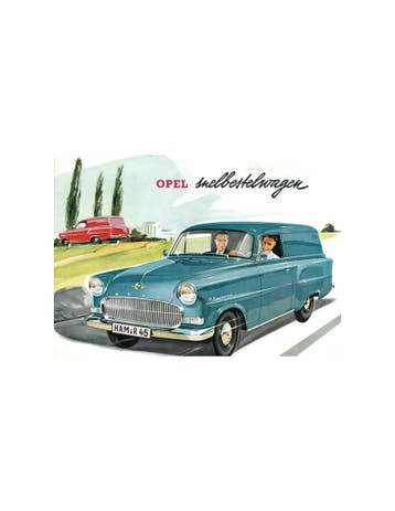 1957 OPEL OLYMPIA SNELBESTELWAGEN BROCHURE NEDERLANDS